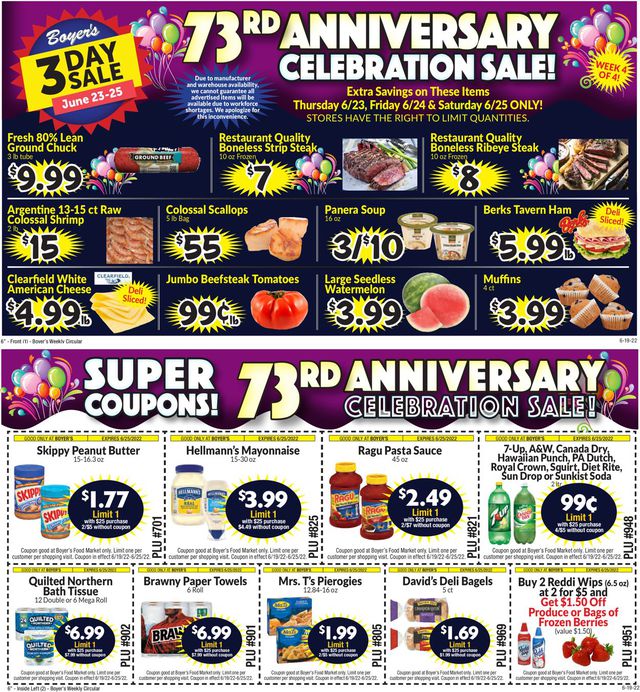 Boyer's Food Markets Ad from 06/19/2022