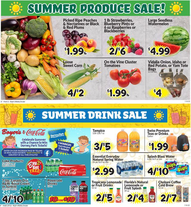 Boyer's Food Markets Ad from 07/10/2022