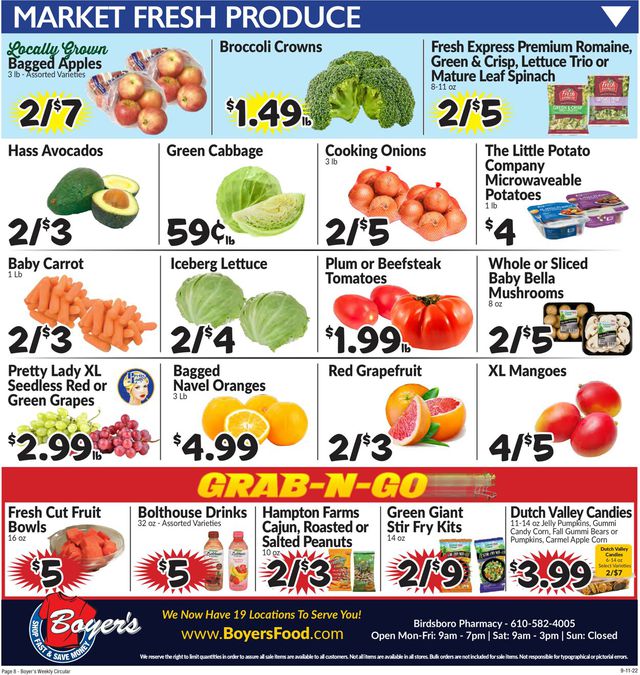 Boyer's Food Markets Ad from 09/11/2022