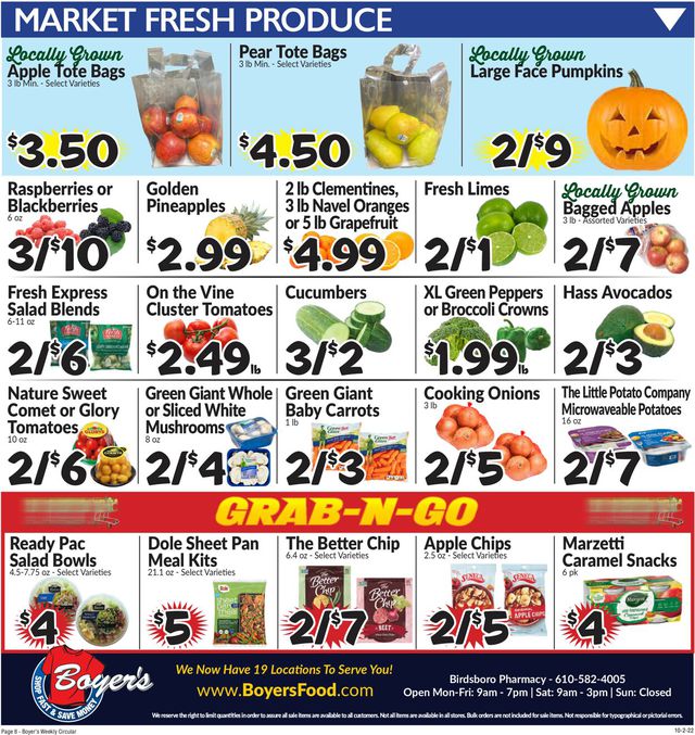 Boyer's Food Markets Ad from 10/02/2022
