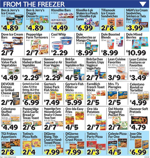 Boyer's Food Markets Ad from 10/23/2022