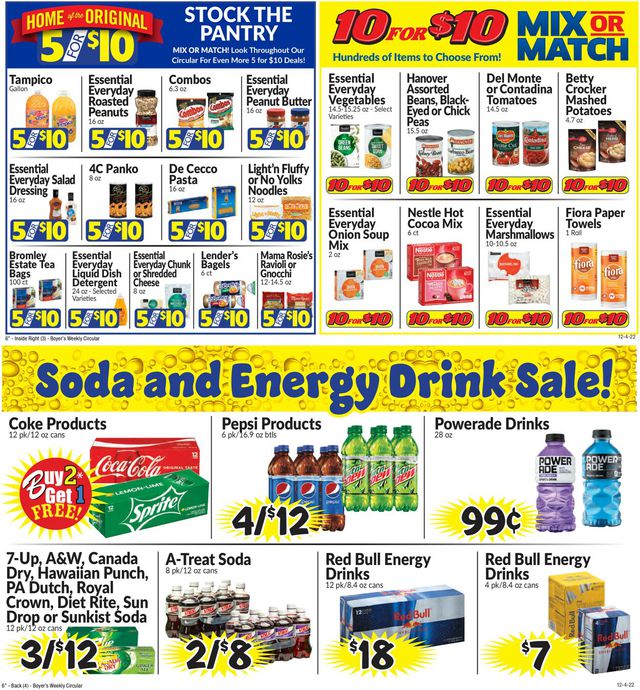 Boyer's Food Markets Ad from 12/04/2022