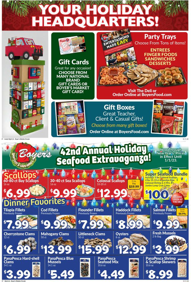 Boyer's Food Markets Ad from 12/11/2022