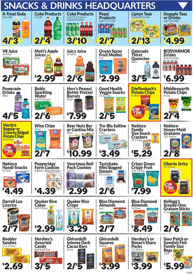 Boyer's Food Markets Ad from 01/08/2023