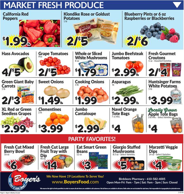 Boyer's Food Markets Ad from 02/12/2023