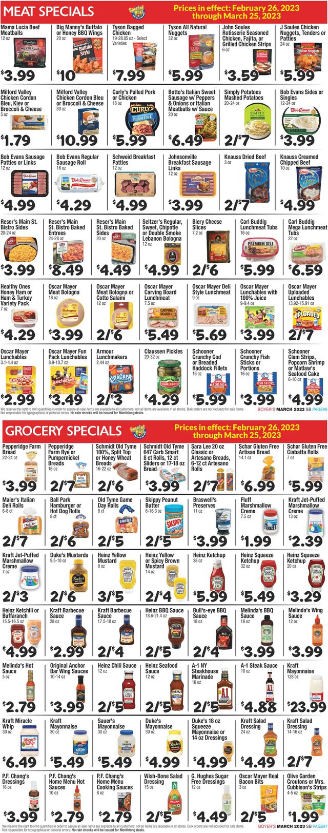 Boyer's Food Markets Ad from 02/26/2023