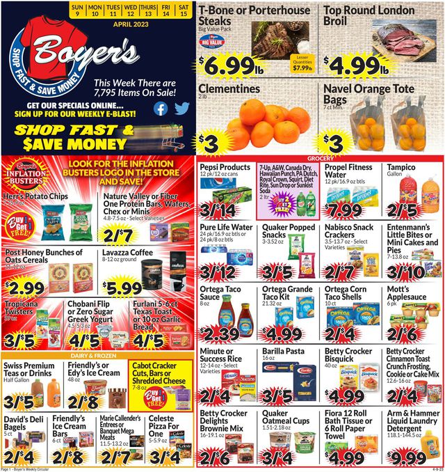 Boyer's Food Markets Ad from 04/09/2023