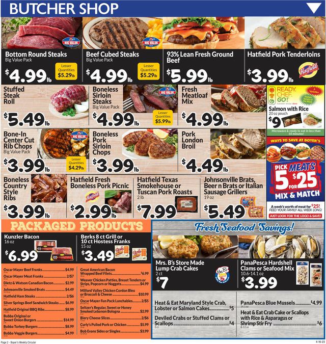 Boyer's Food Markets Ad from 04/16/2023