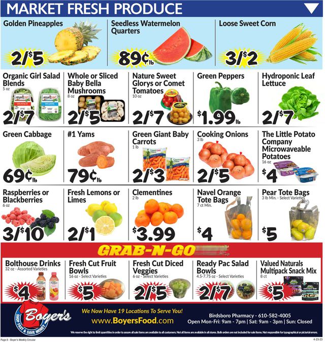 Boyer's Food Markets Ad from 04/23/2023