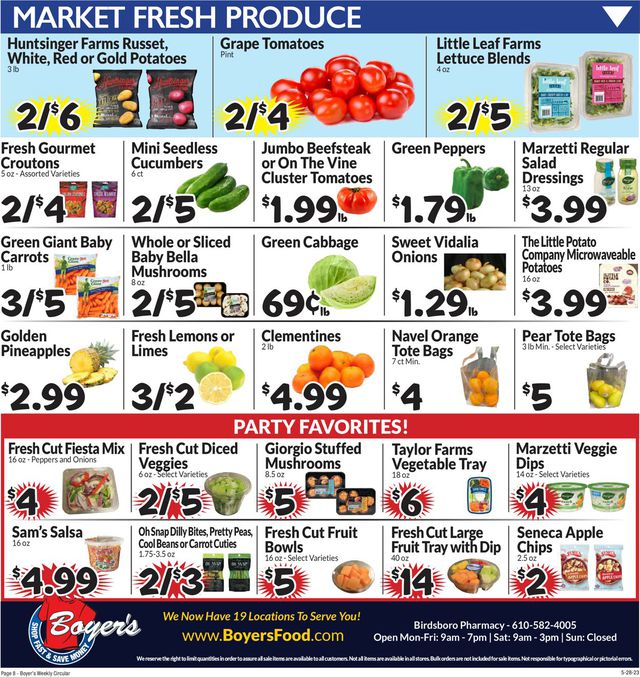 Boyer's Food Markets Ad from 05/28/2023