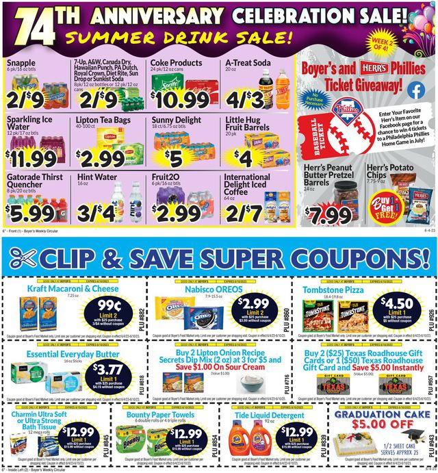 Boyer's Food Markets Ad from 06/04/2023