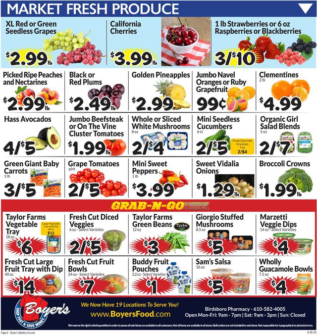 Boyer's Food Markets Ad from 06/25/2023