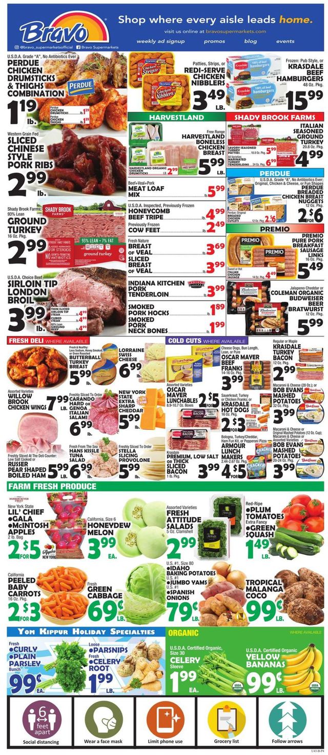 Bravo Supermarkets Ad from 09/25/2020