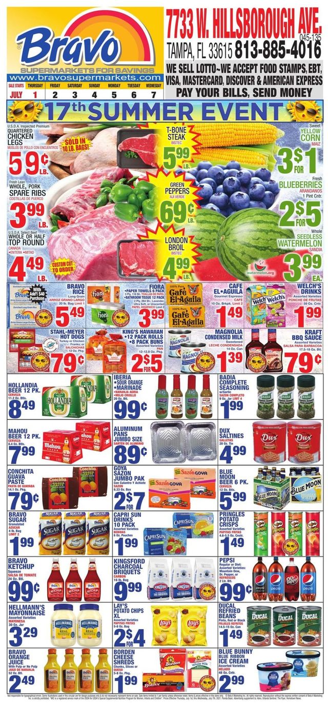 Bravo Supermarkets Ad from 07/01/2021