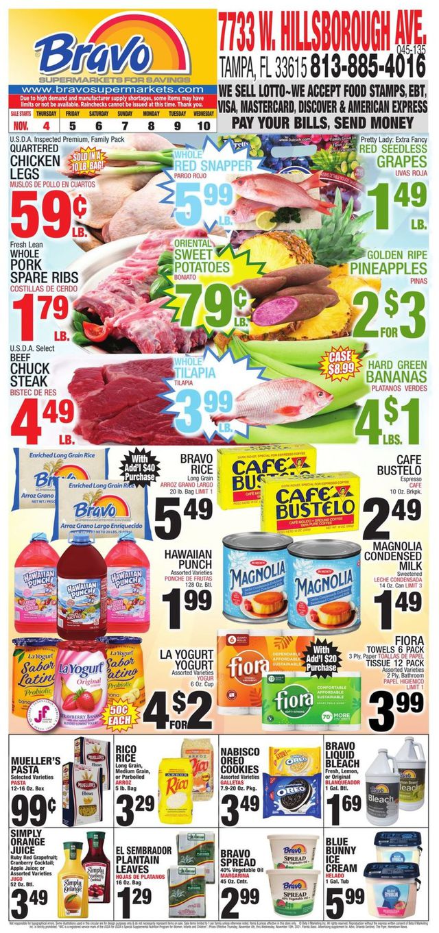 Bravo Supermarkets Ad from 11/04/2021