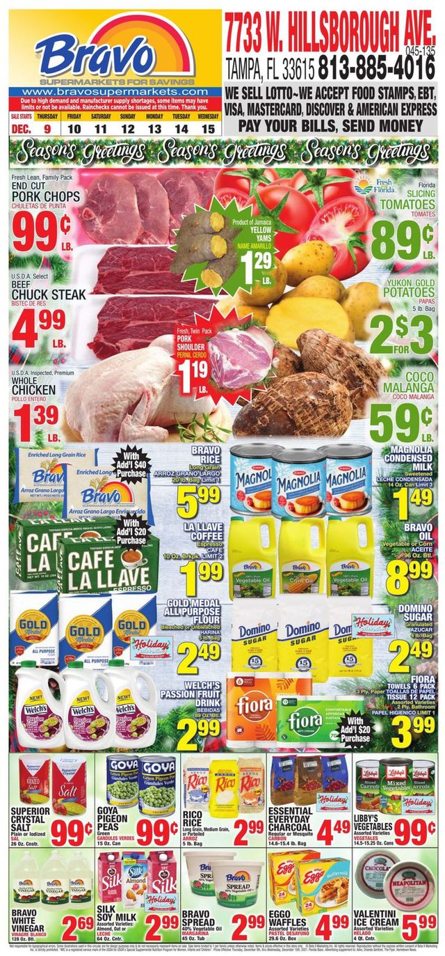 Bravo Supermarkets Ad from 12/09/2021
