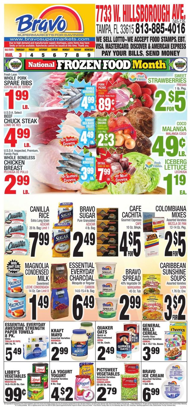 Bravo Supermarkets Ad from 03/03/2022