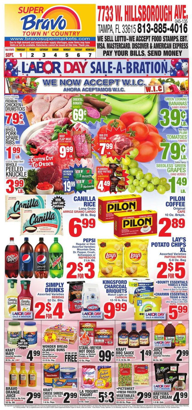 Bravo Supermarkets Ad from 09/01/2022