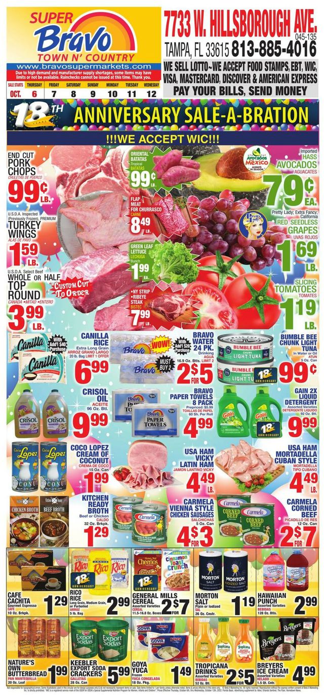 Bravo Supermarkets Ad from 10/06/2022