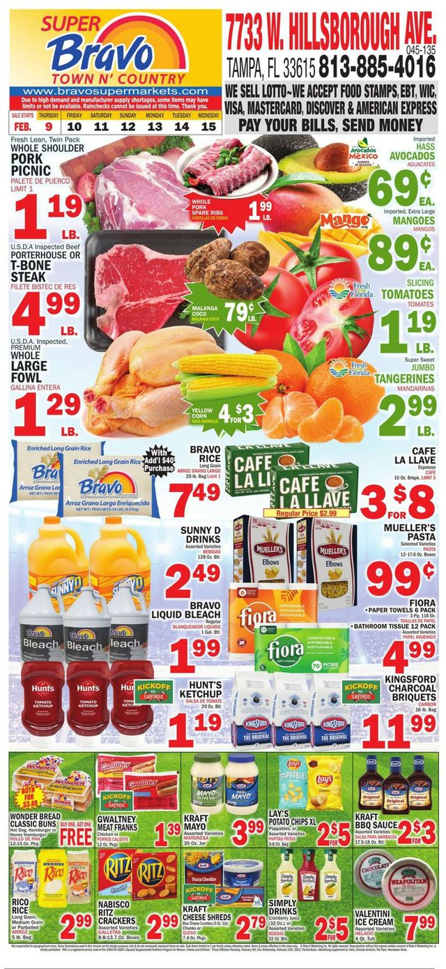 Bravo Supermarkets Ad from 02/09/2023