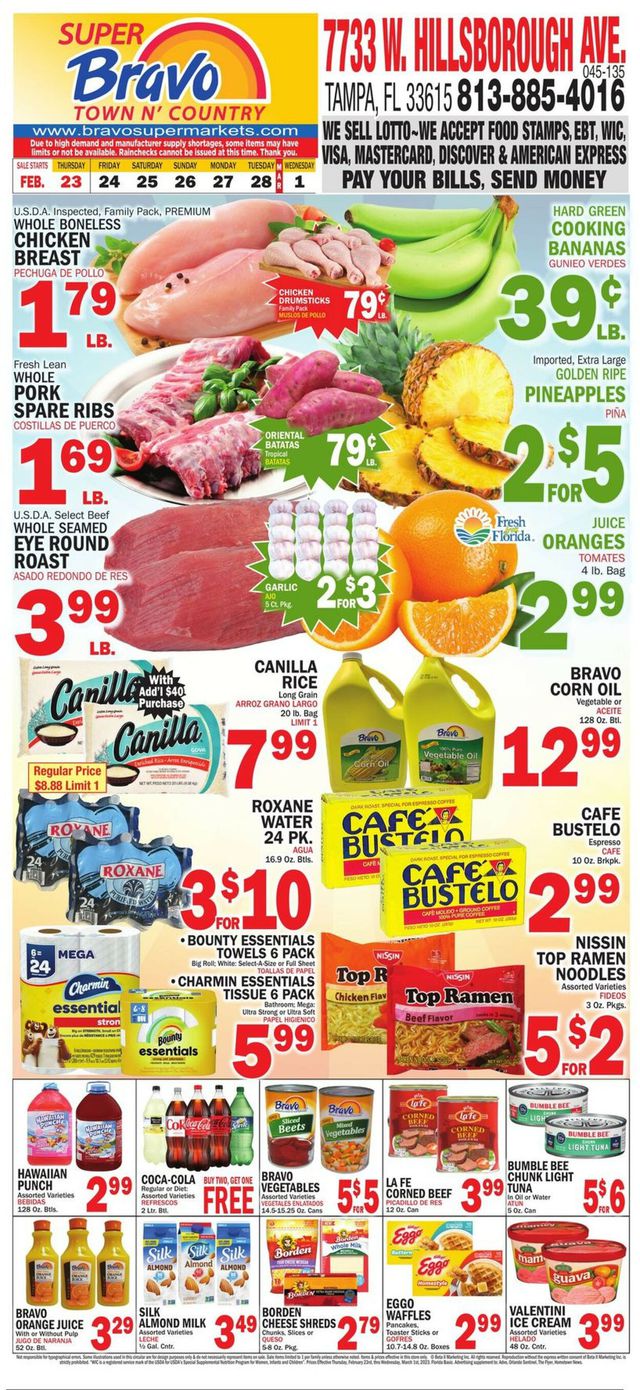 Bravo Supermarkets Ad from 02/23/2023