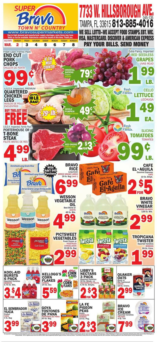 Bravo Supermarkets Ad from 03/02/2023