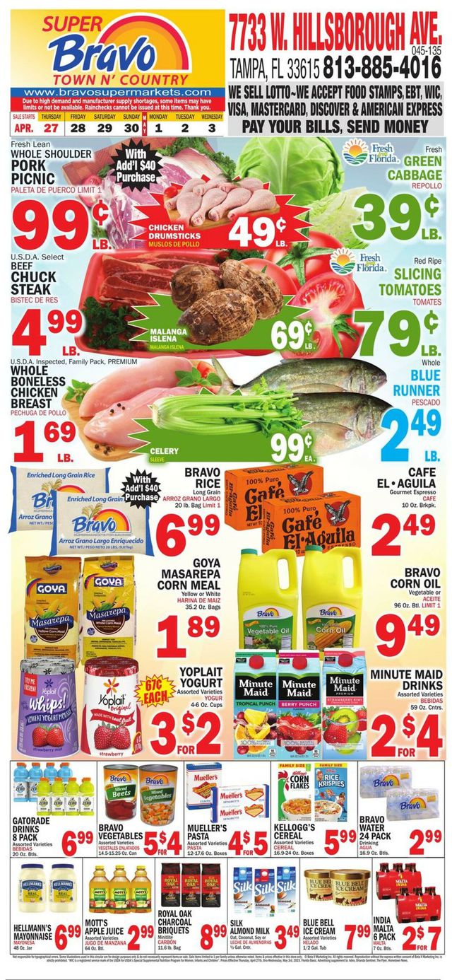 Bravo Supermarkets Ad from 04/27/2023