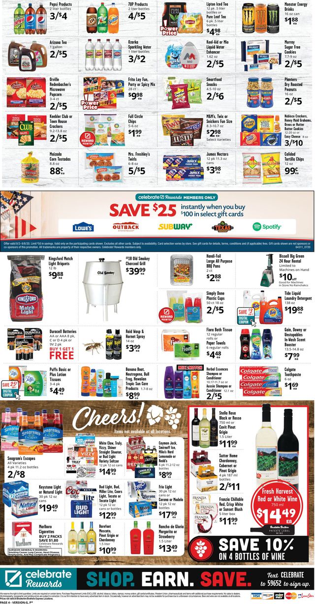 Brookshire Brothers Ad from 09/02/2020