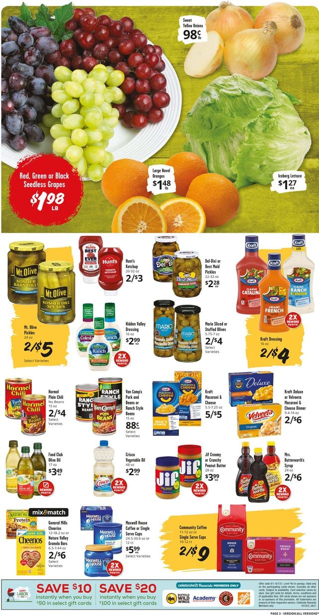 Brookshire Brothers Ad from 09/01/2021