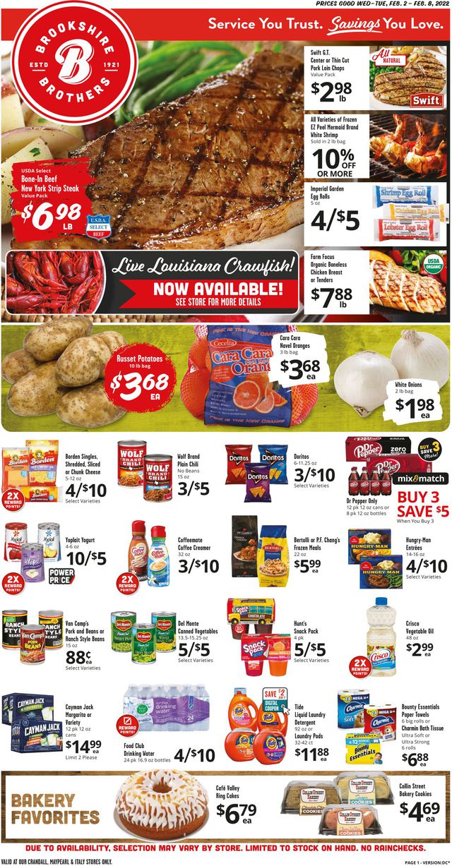Brookshire Brothers Ad from 02/02/2022