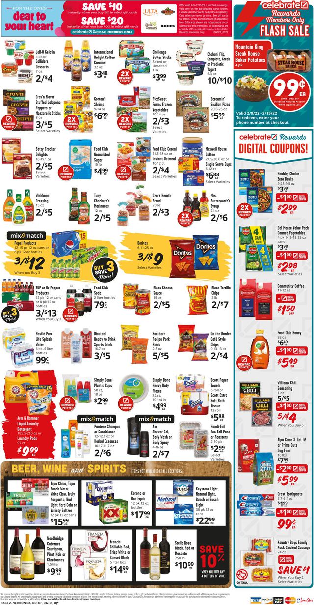 Brookshire Brothers Ad from 02/09/2022