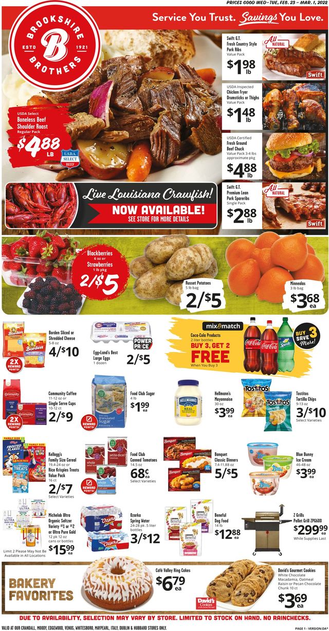 Brookshire Brothers Ad from 02/23/2022