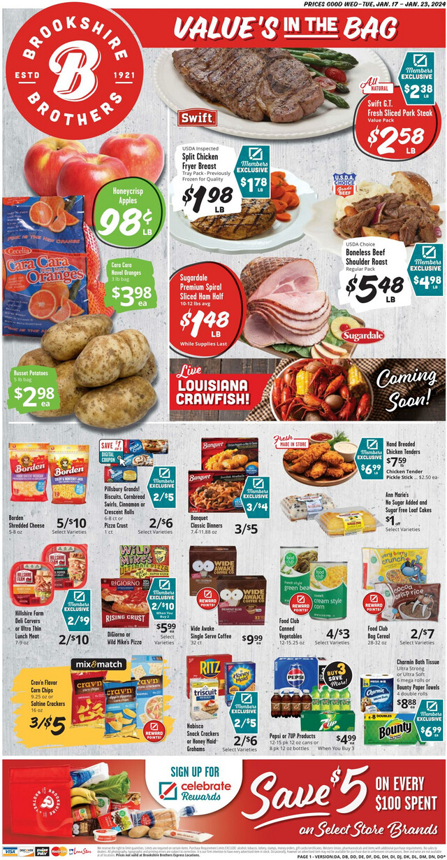 Brookshire Brothers Ad from 01/16/2024