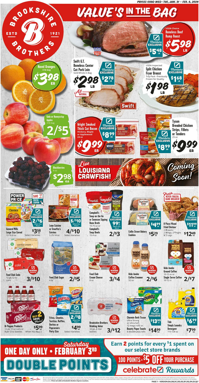 Brookshire Brothers Ad from 01/30/2024