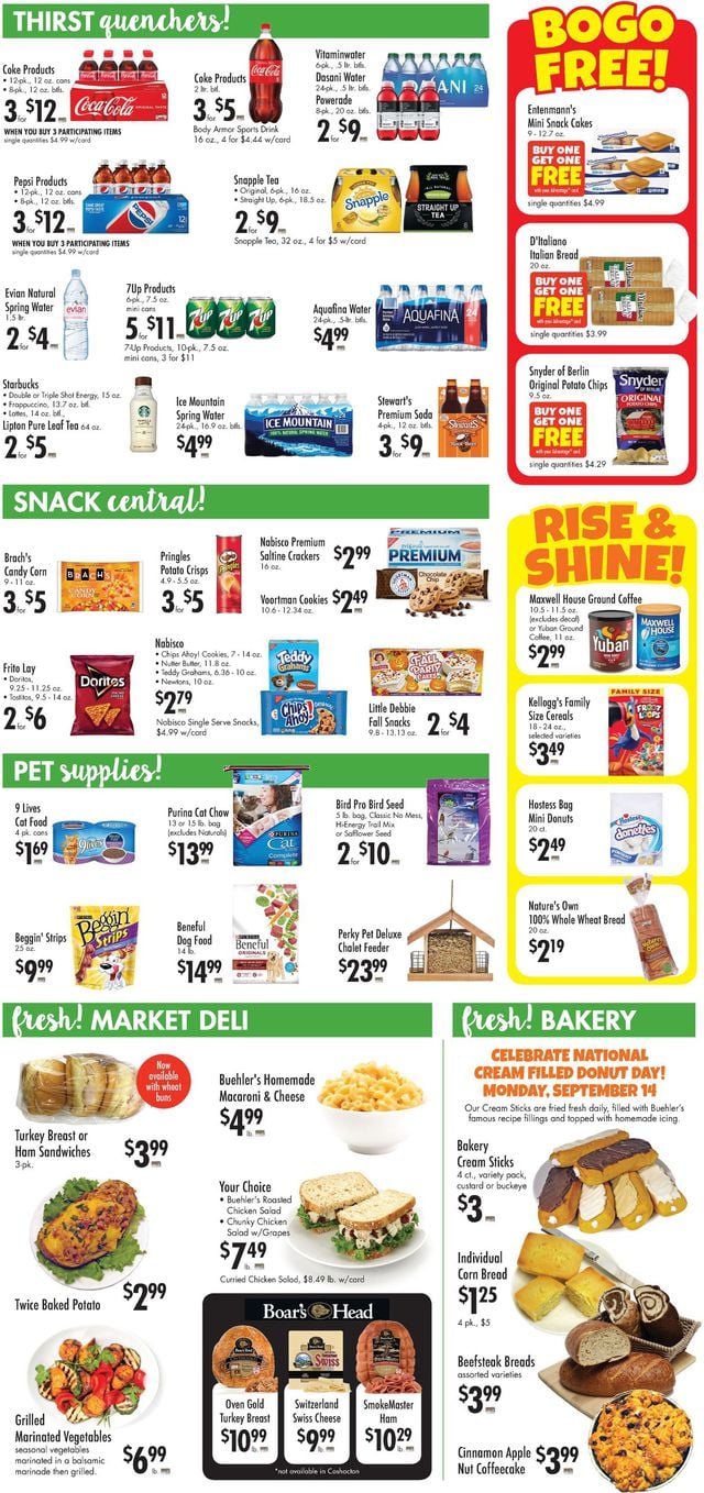 Buehler's Fresh Foods Ad from 09/09/2020