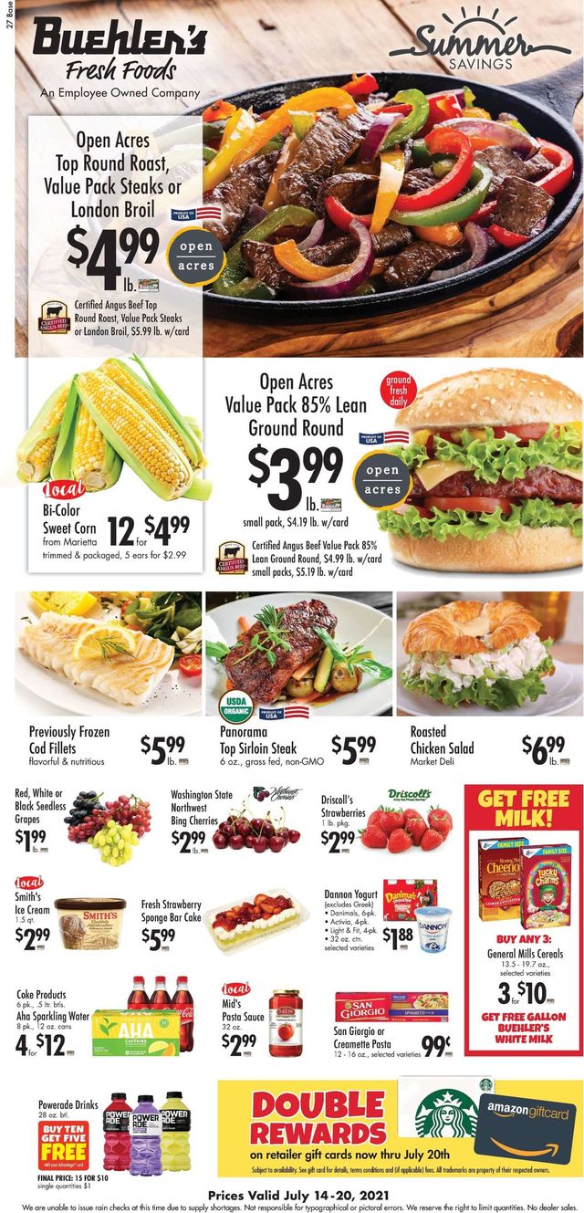 Buehler's Fresh Foods Ad from 07/14/2021