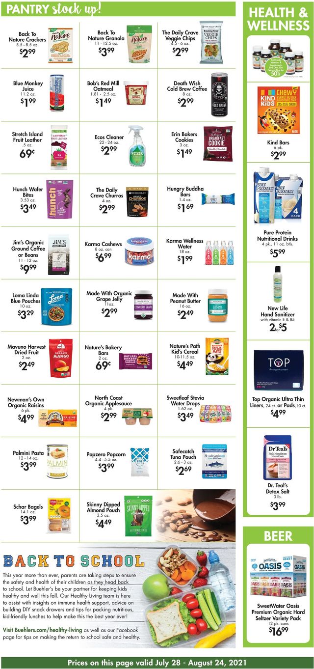 Buehler's Fresh Foods Ad from 07/28/2021