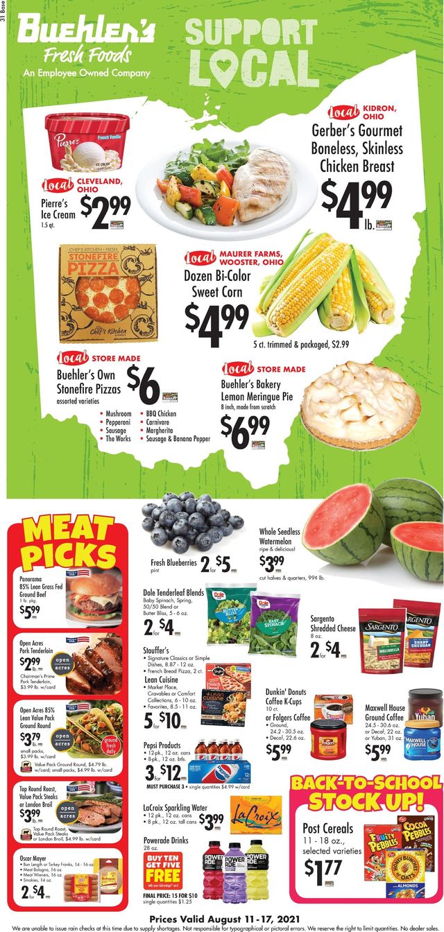 Buehler's Fresh Foods Ad from 08/11/2021