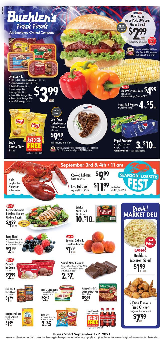 Buehler's Fresh Foods Ad from 09/01/2021