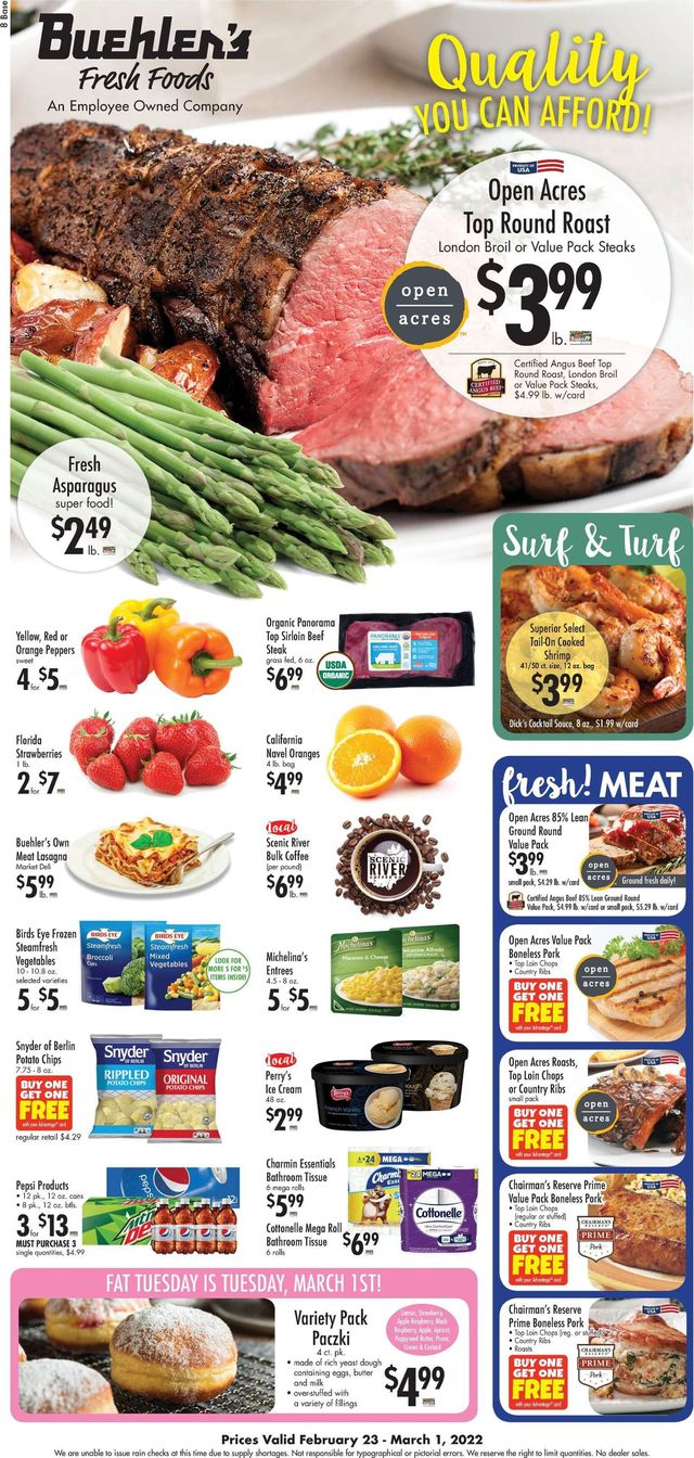 Buehler's Fresh Foods Ad from 02/23/2022