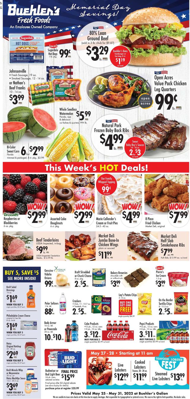 Buehler's Fresh Foods Ad from 05/25/2022