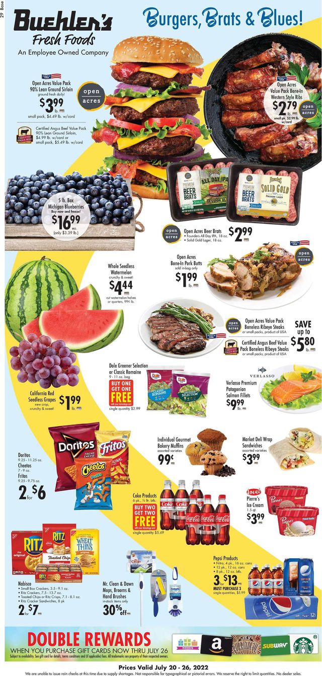 Buehler's Fresh Foods Ad from 07/20/2022
