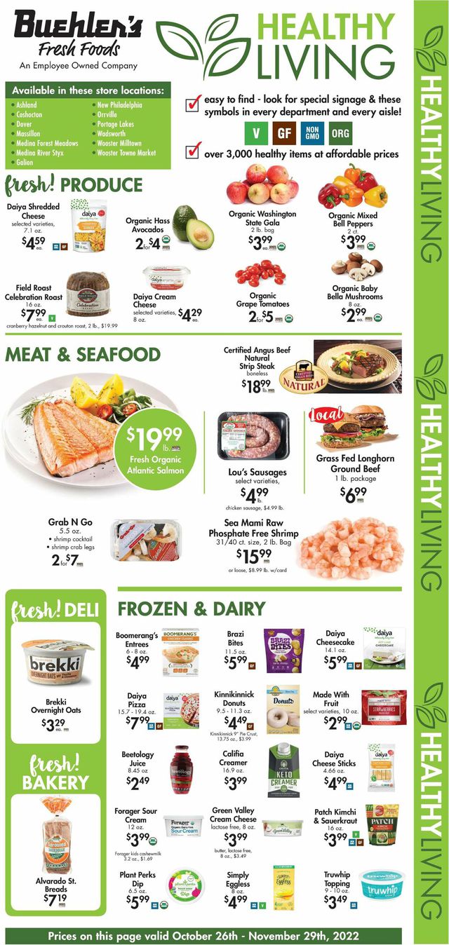 Buehler's Fresh Foods Ad from 10/26/2022