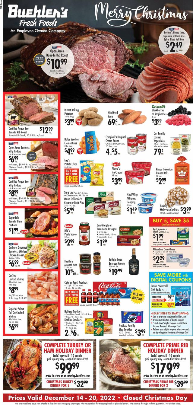 Buehler's Fresh Foods Ad from 12/14/2022