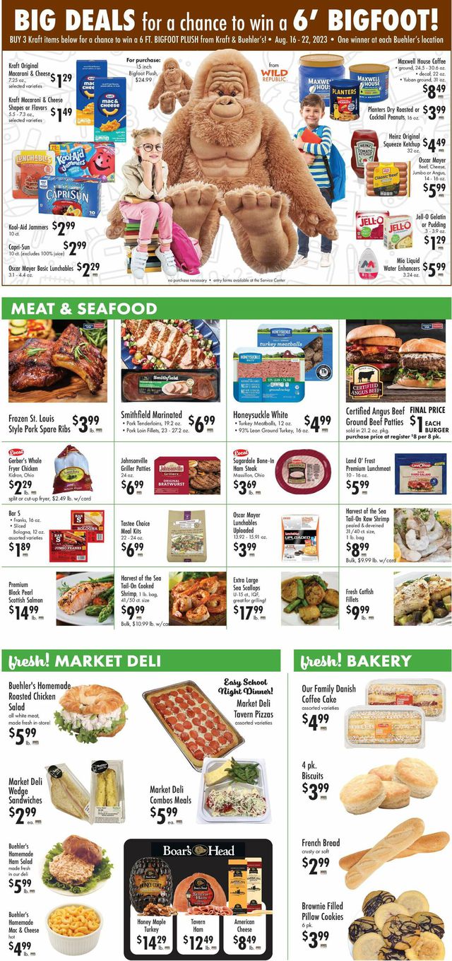 Buehler's Fresh Foods Ad from 08/16/2023
