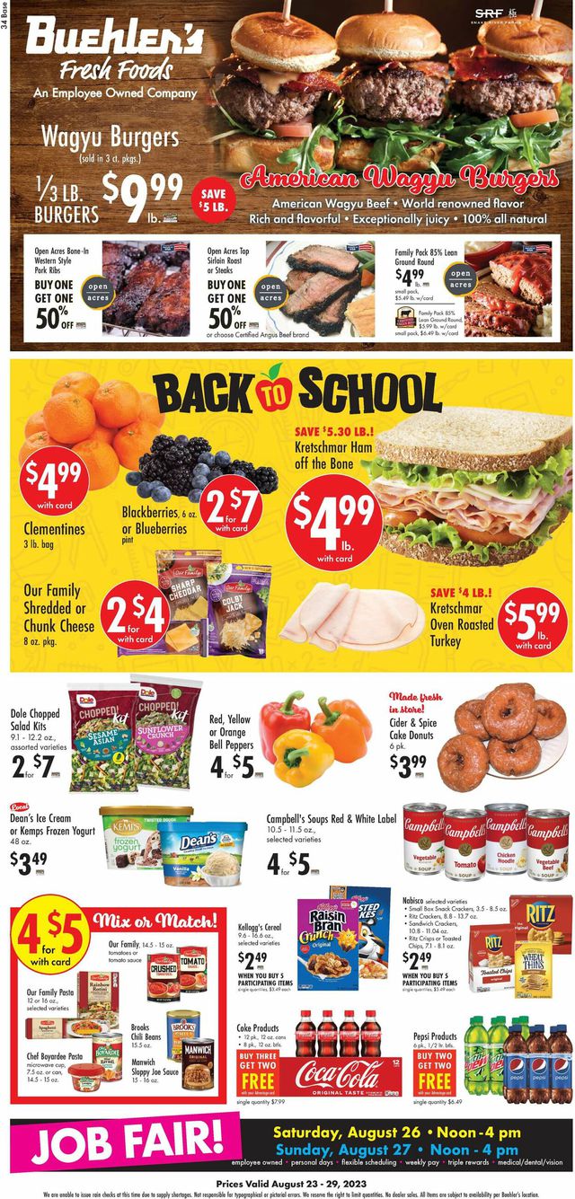 Buehler's Fresh Foods Ad from 08/23/2023