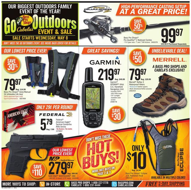 Cabela's Ad from 05/08/2019