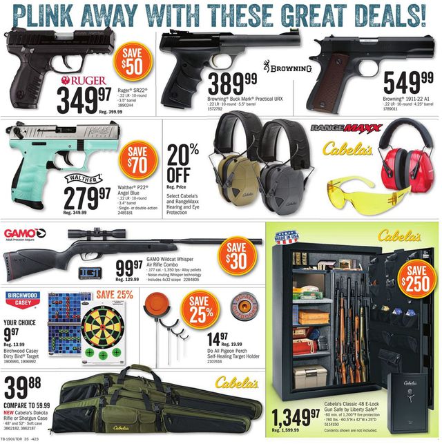 Cabela's Ad from 05/08/2019
