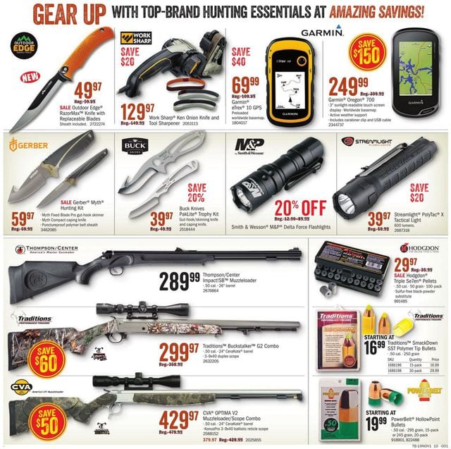 Cabela's Ad from 10/17/2019