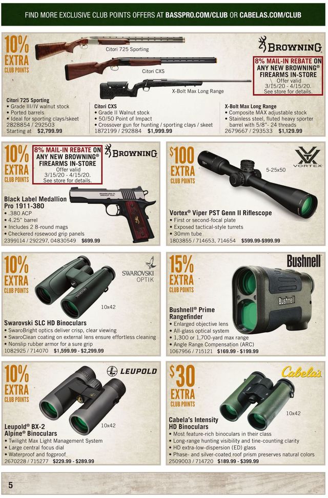 Cabela's Ad from 04/01/2020